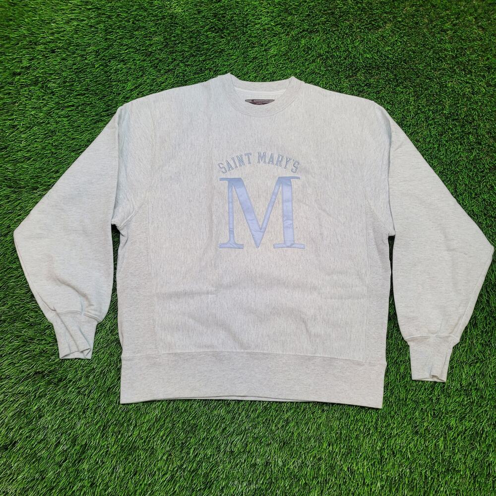 VTG 90s Champion Reverse Weave Saint Mary's Sweatshirt Boxy Fit Mens L